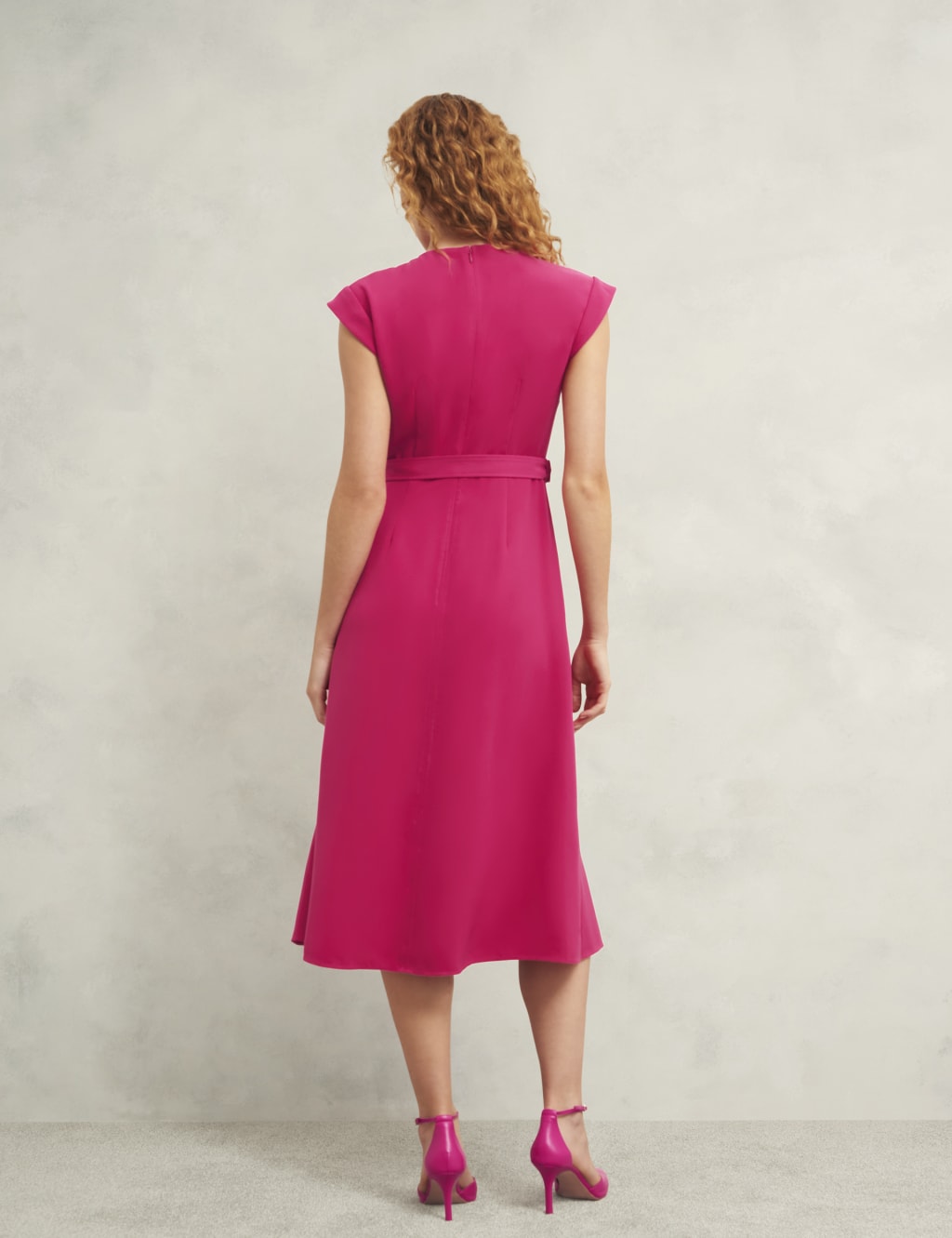 Belted Midi Skater Dress 4 of 4