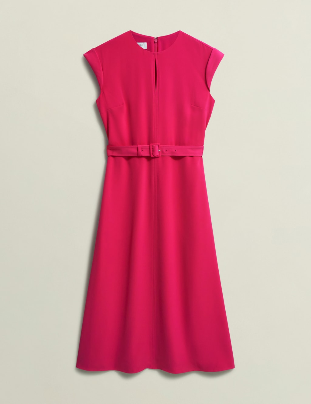 Belted Midi Skater Dress 2 of 4