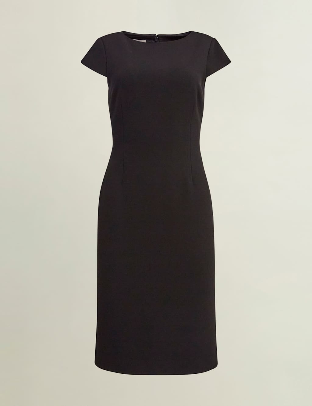 Wide Neck Knee Length Shift Dress 2 of 8