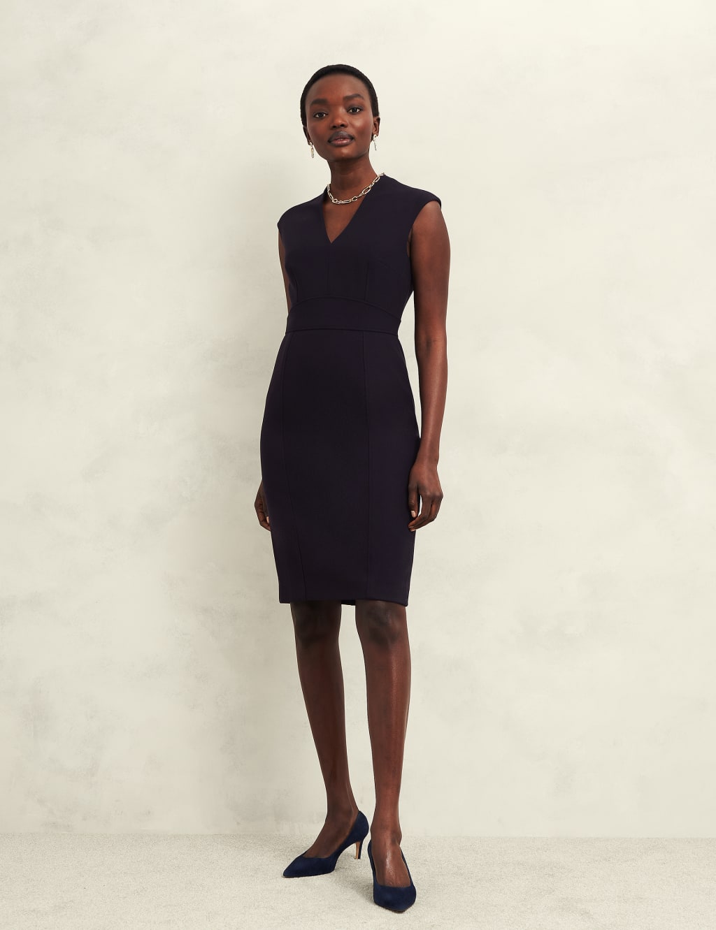 M&s navy shift dress 2025