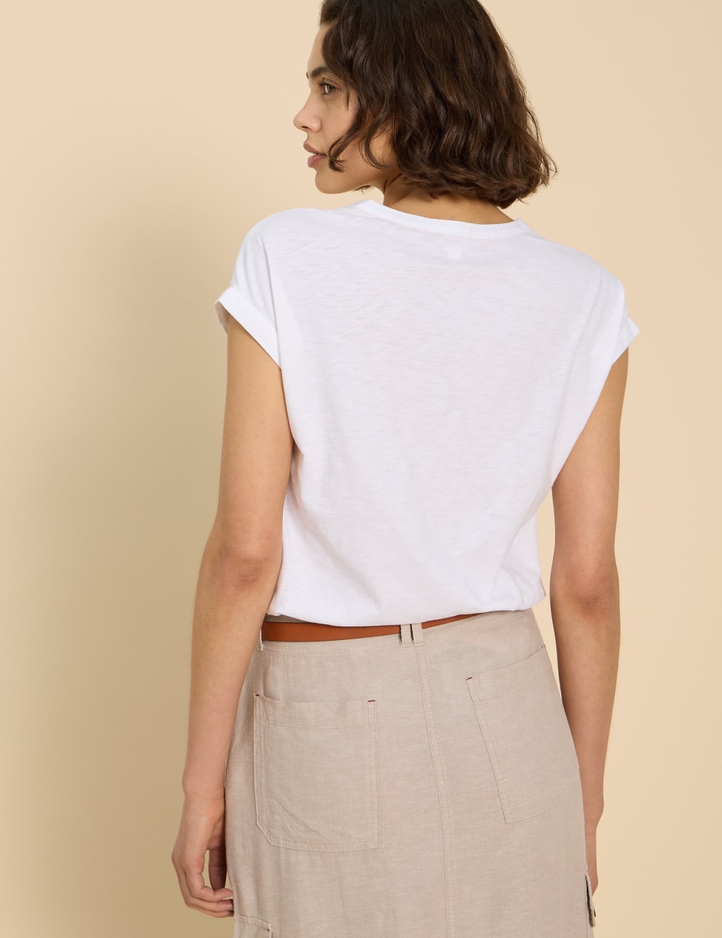 Pure Cotton Crew Neck Button Through Shirt 4 of 6