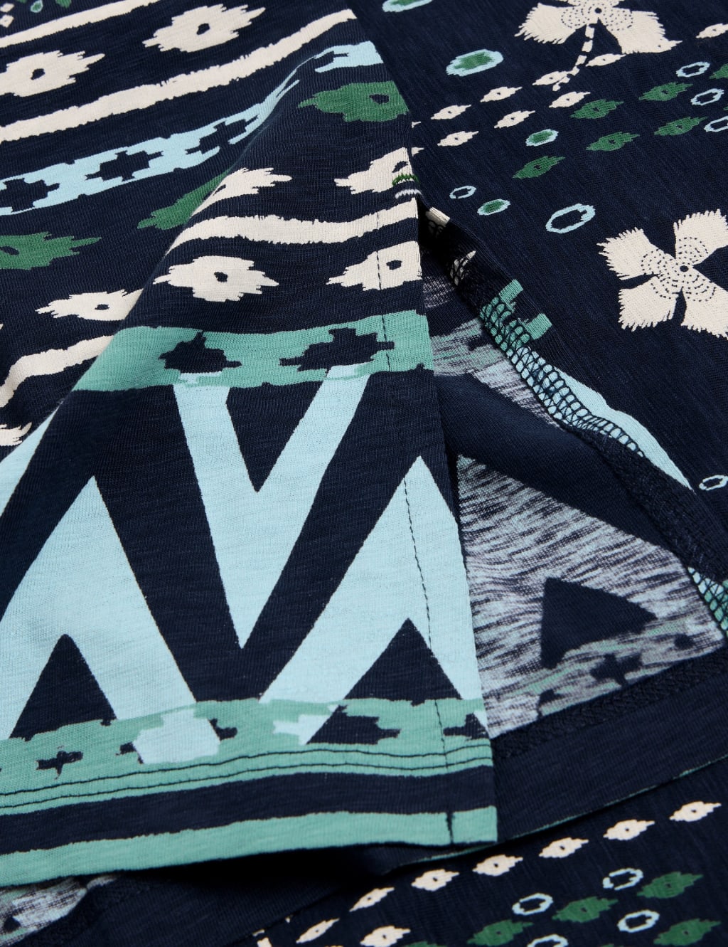 Pure Cotton Printed Cap Sleeve Tunic 6 of 6