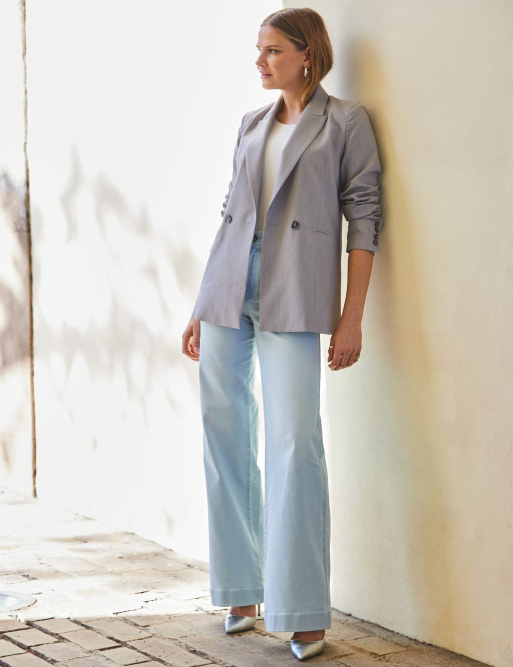High Waisted Wide Leg Jeans 4 of 5