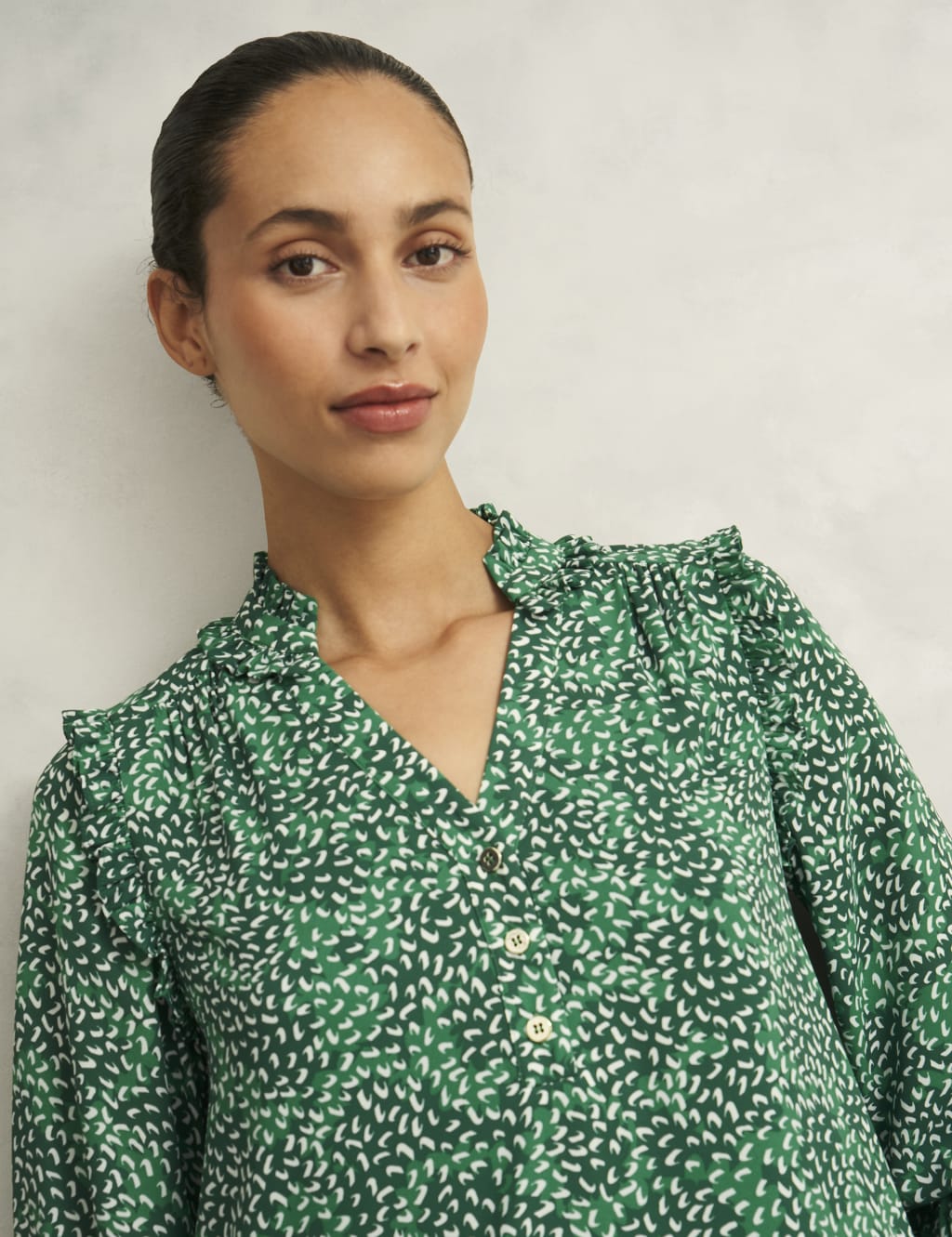 Laurel Printed V-Neck Mini Shift Dress 5 of 7