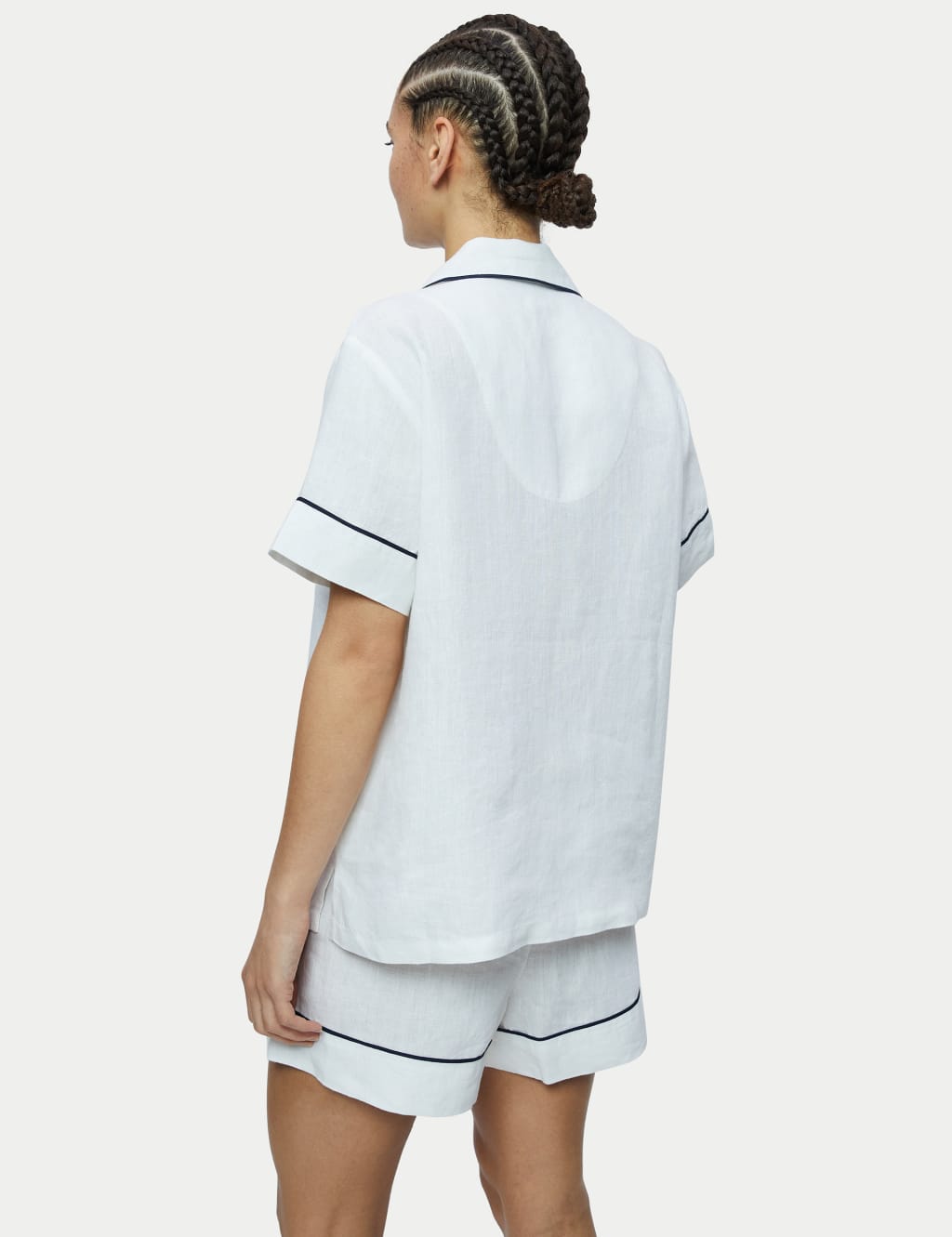 Pure Linen Short Pyjama Set Jigsaw M S