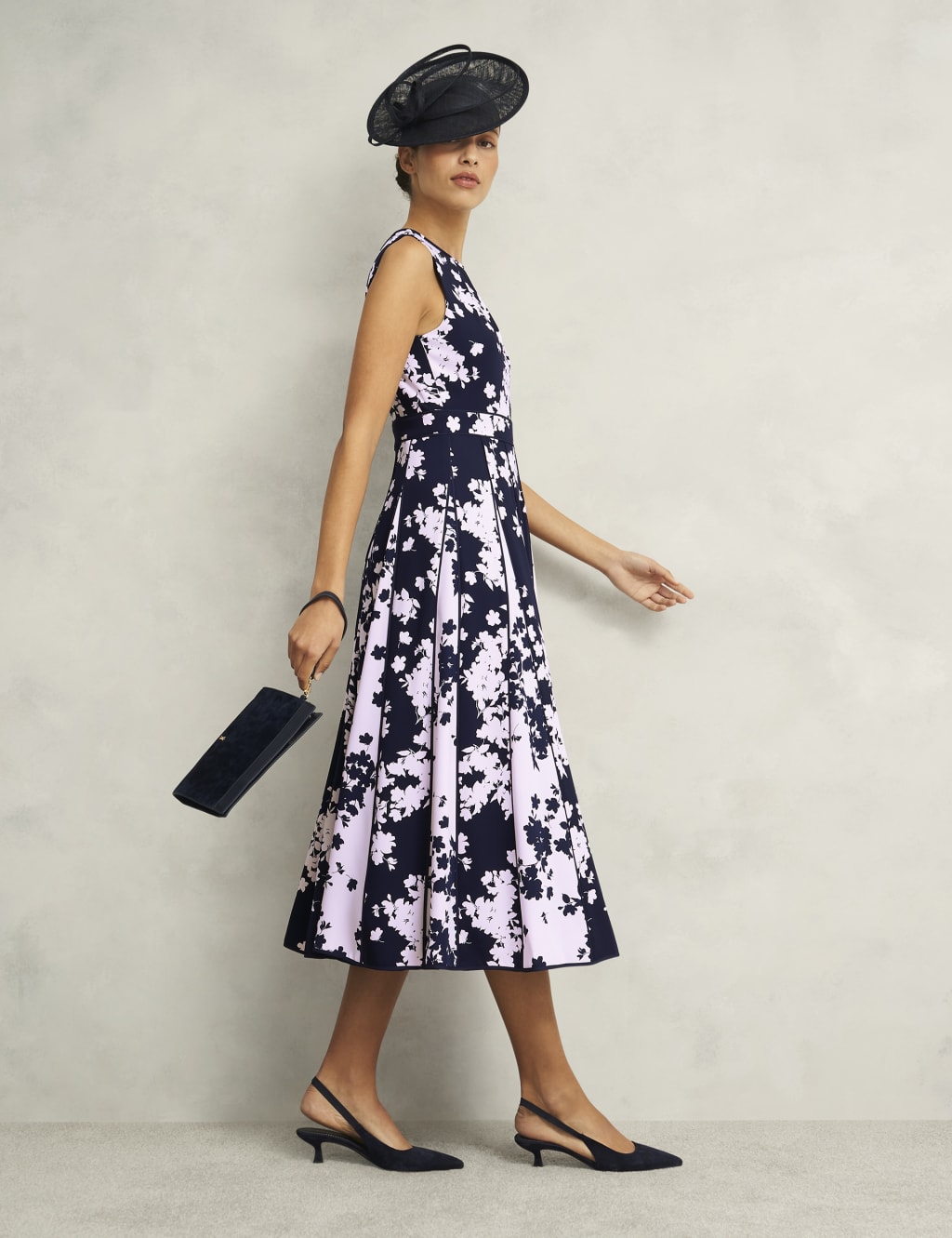 Angelica Floral Knee Length Skater Dress 7 of 8