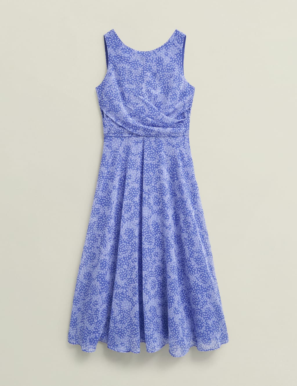 Printed Round Neck Midi Skater Dress 2 of 9