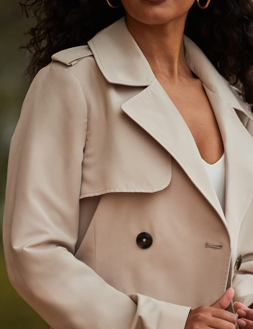 Double Breasted Longline Trench Coat 4 of 6