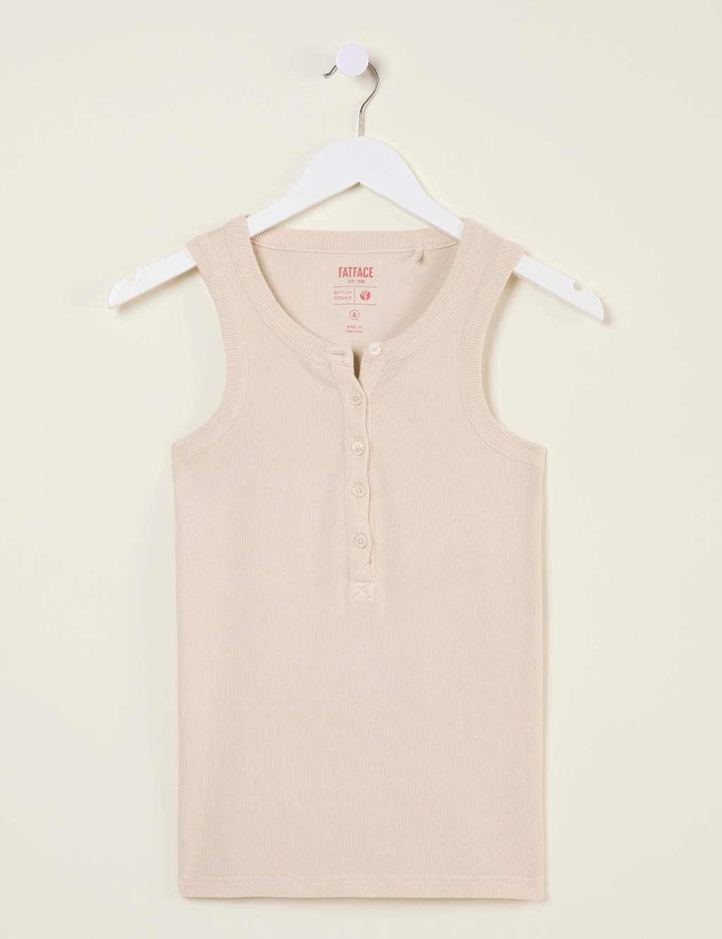 Cotton Rich Textured Ribbed Vest 2 of 5