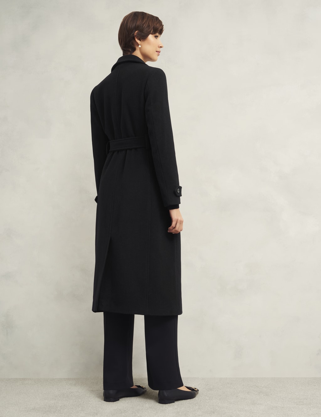 Wool Rich Belted Longline Tailored Coat 3 of 6