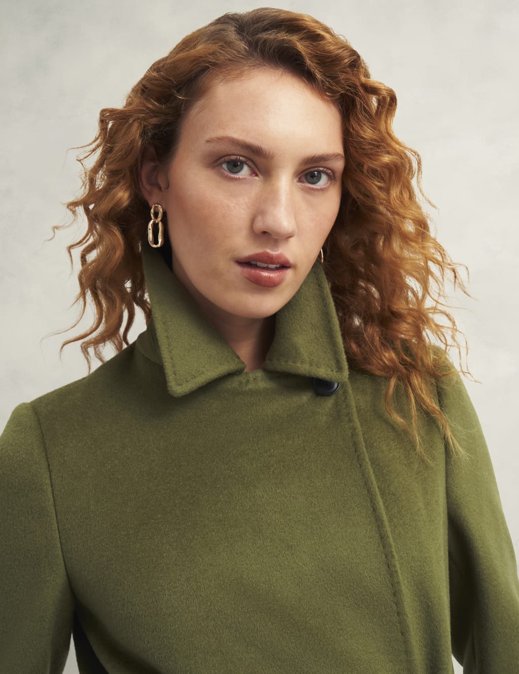 Pure Wool Belted Collared Tailored Coat 6 of 7