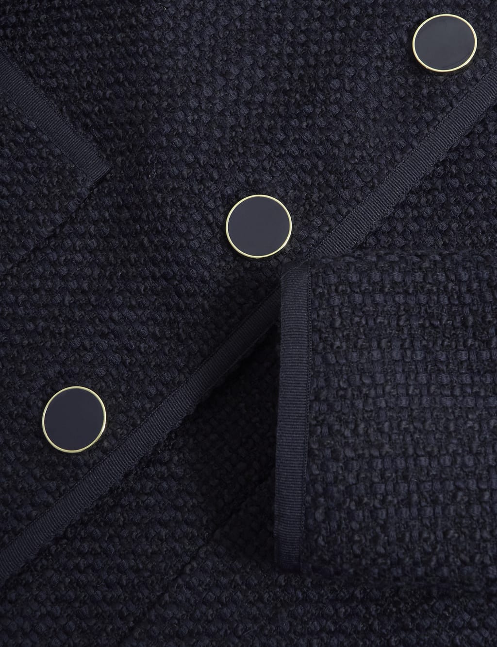 Tweed Longline Tailored Coat with Wool 6 of 6