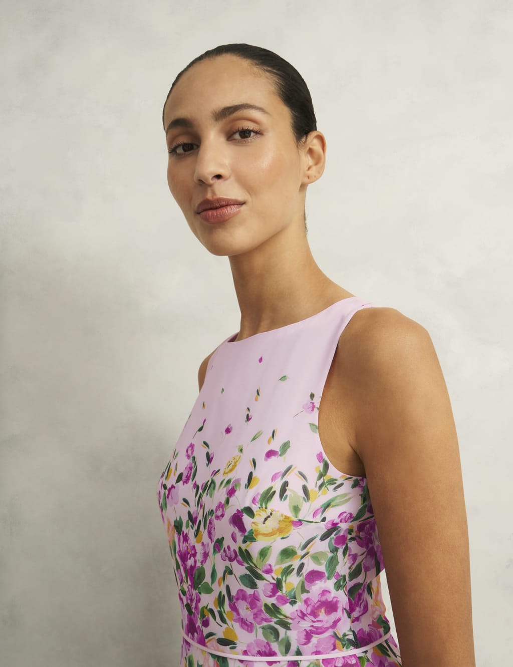 Carly Round Neck Floral Midi Skater Dress 3 of 5