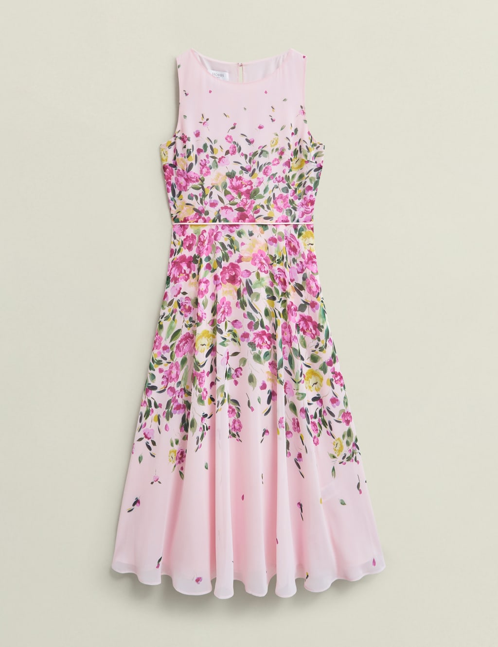 Carly Round Neck Floral Midi Skater Dress 2 of 5