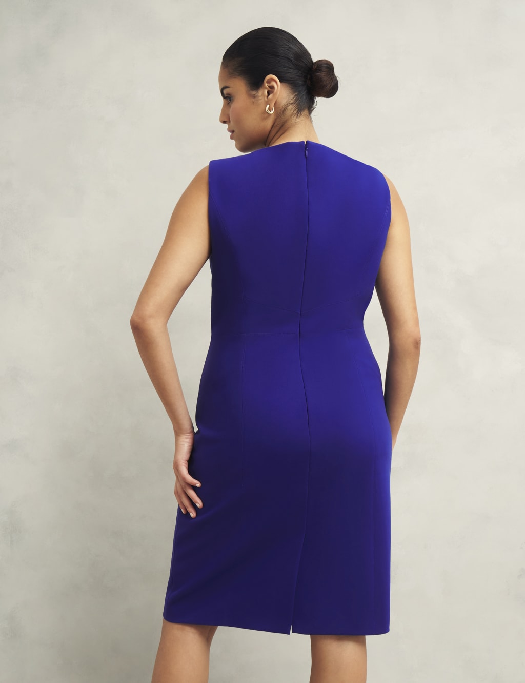 Stitch Detail Knee Length Bodycon Dress 4 of 6