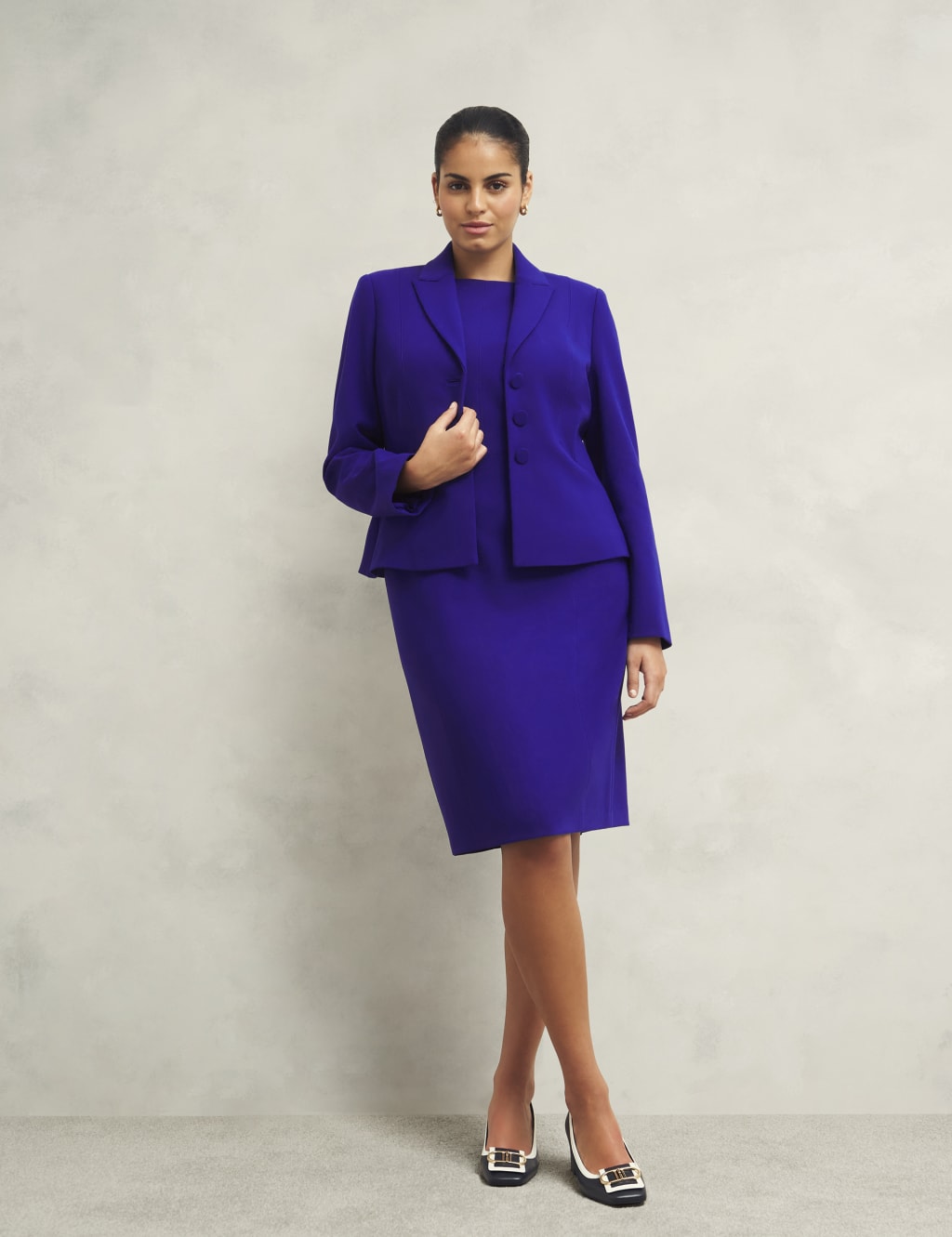 Stitch Detail Knee Length Bodycon Dress 6 of 6