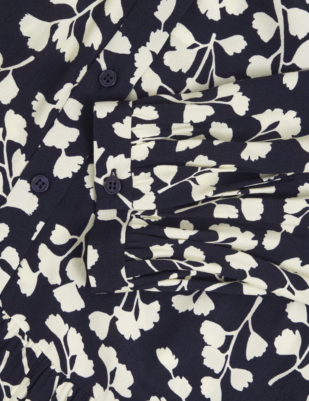 Leaf Print Crew Neck Mini Tiered Dress 10 of 10