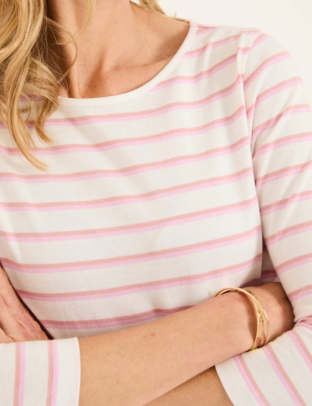Pure Cotton Striped Crew Neck Top 5 of 5