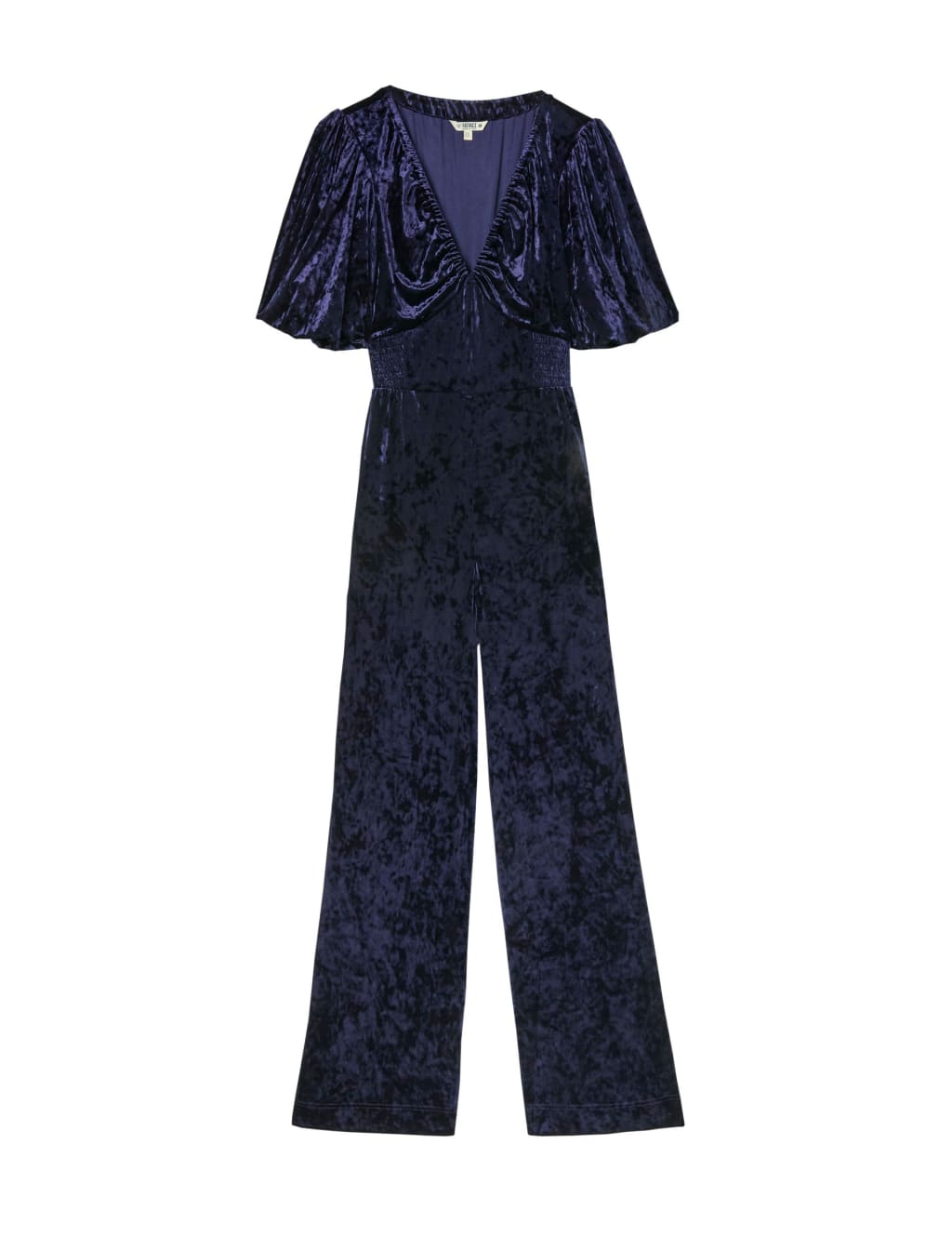 Short sleeve velvet jumpsuit best sale