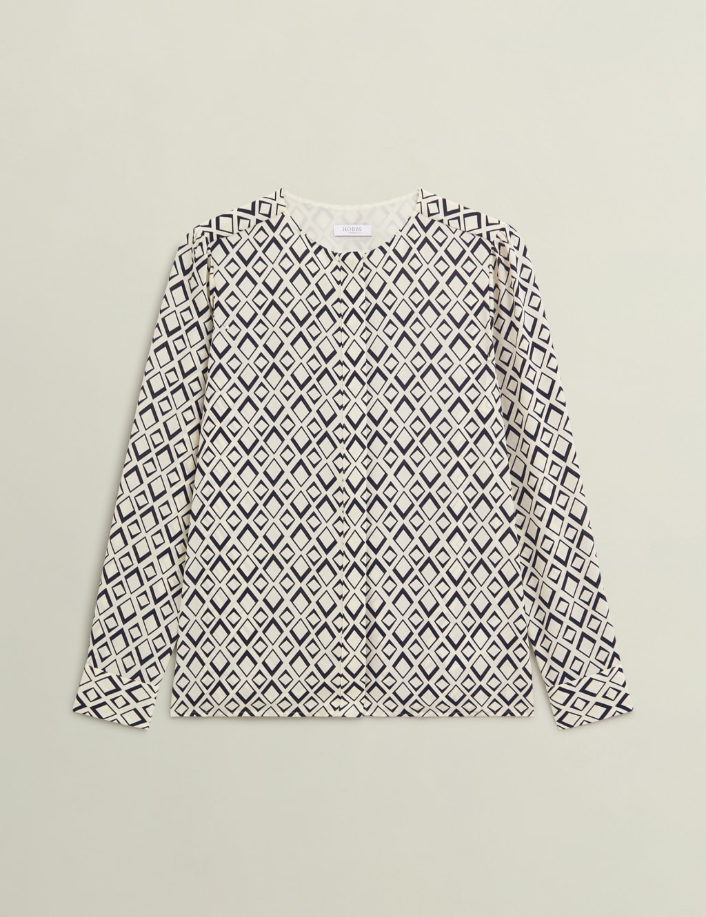 Geometric Crew Neck Blouse 2 of 7