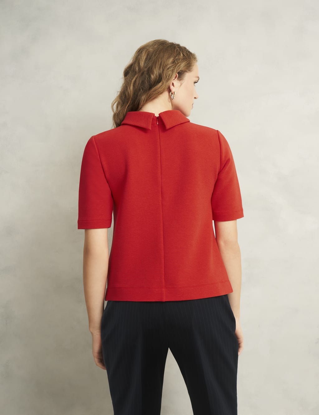 Cotton Blend Roll Neck Top 4 of 7