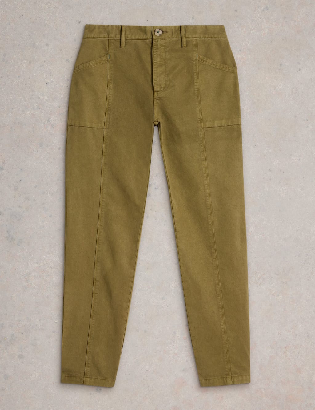 Cotton Blend Trousers 2 of 6