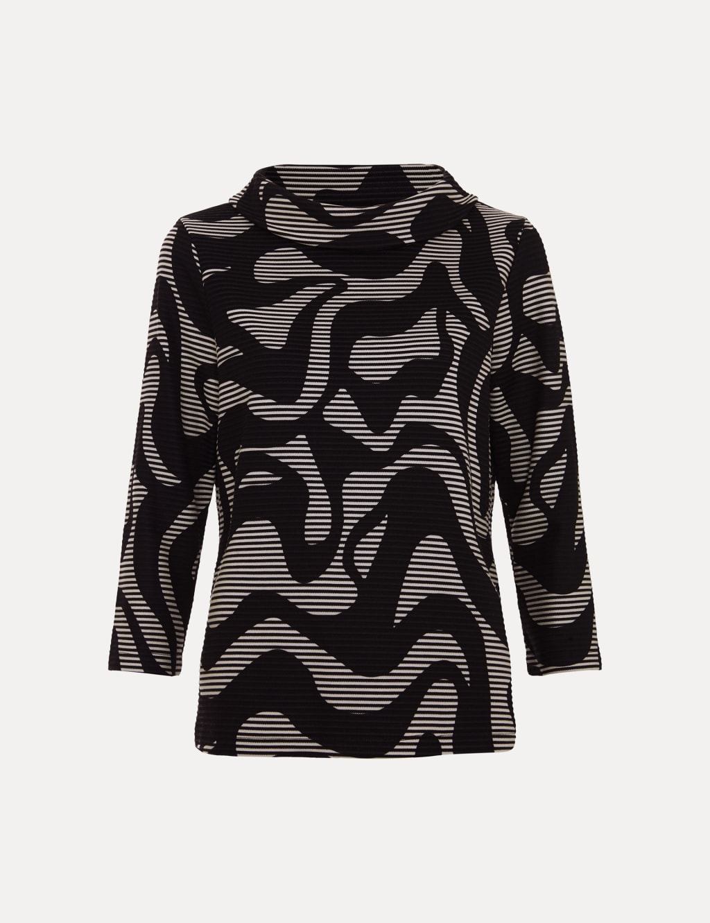 Cotton Rich Textured Abstract Top QT 2 of 6
