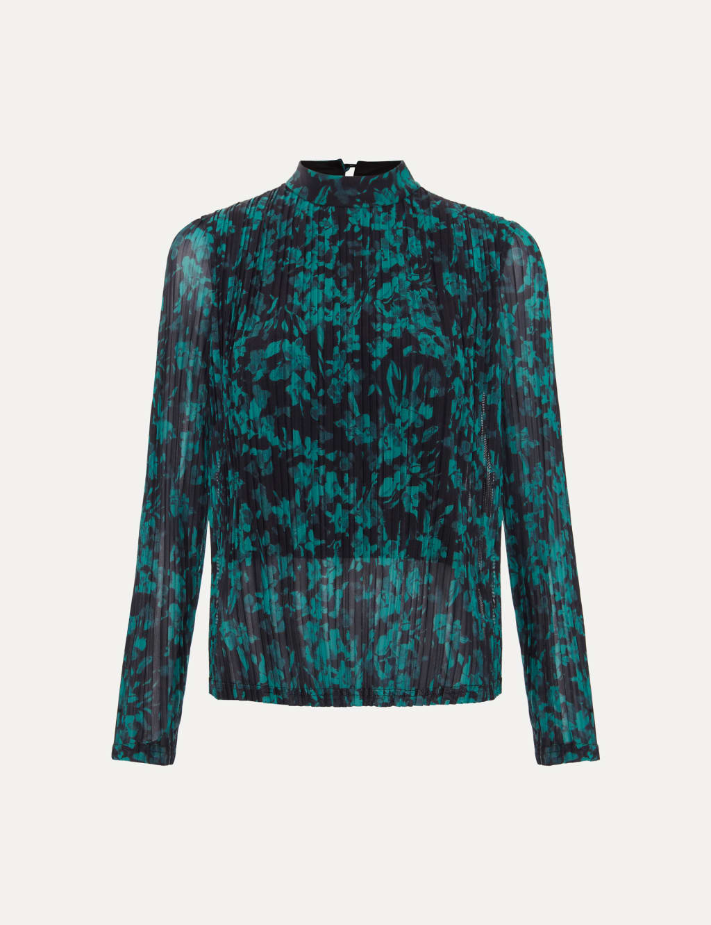 Mesh Abstract Floral Top 2 of 6