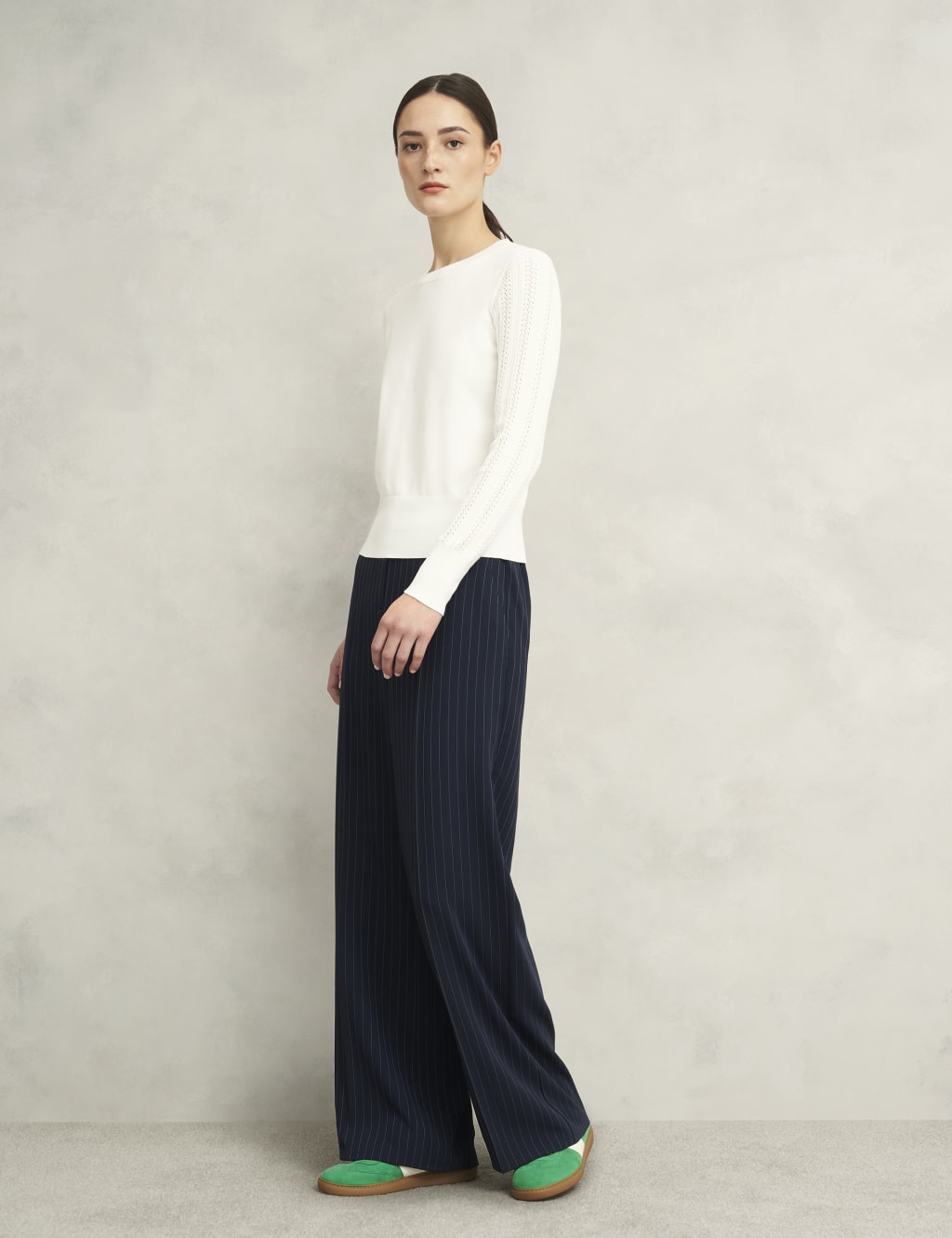 Pointelle Crew Neck Jumper 3 of 5