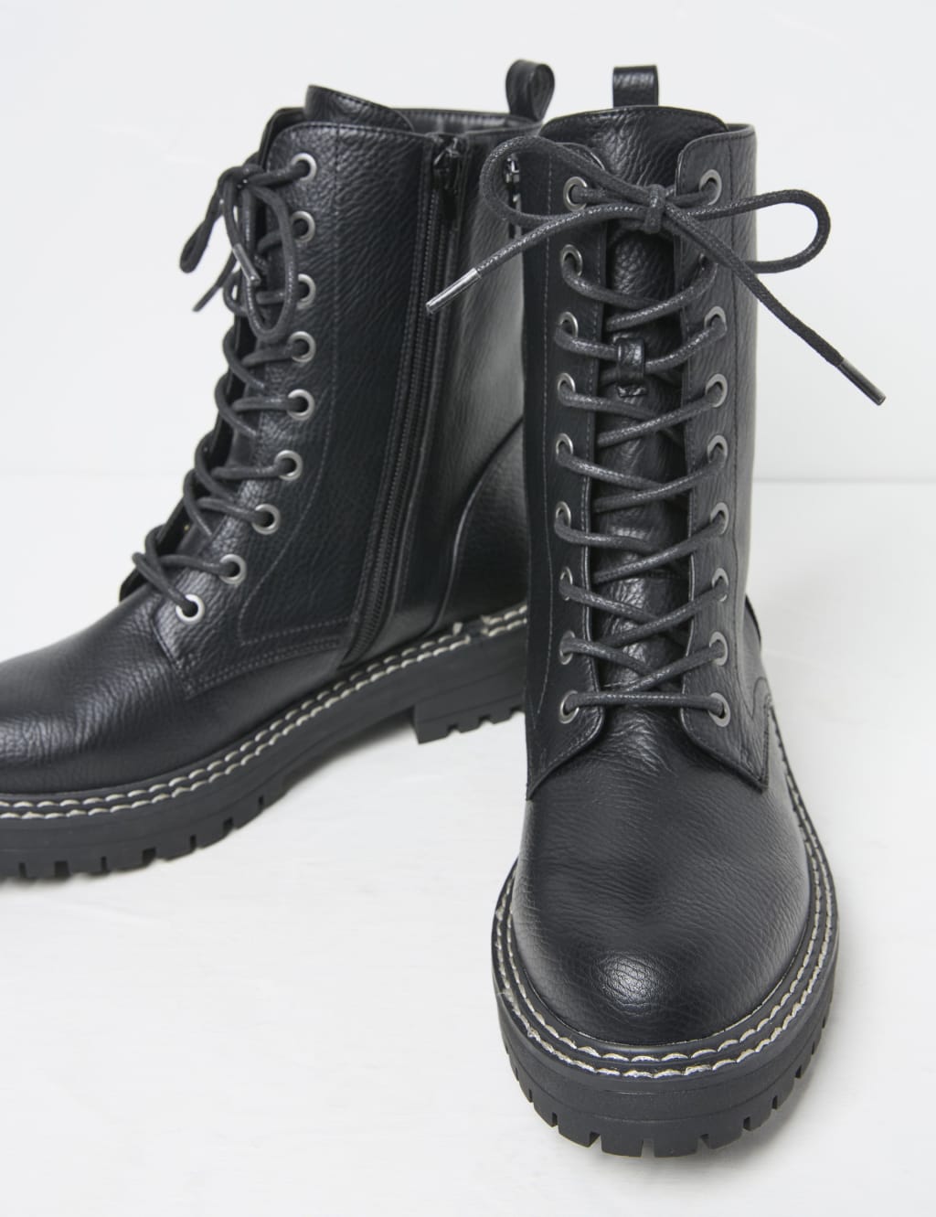 Biker lace up boots online