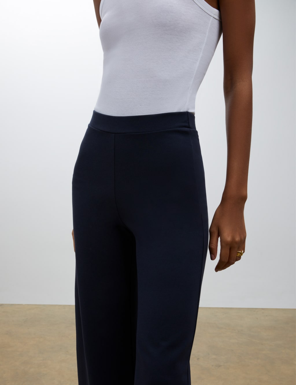 Elasticated Waist Wide Leg Trousers 3 of 4