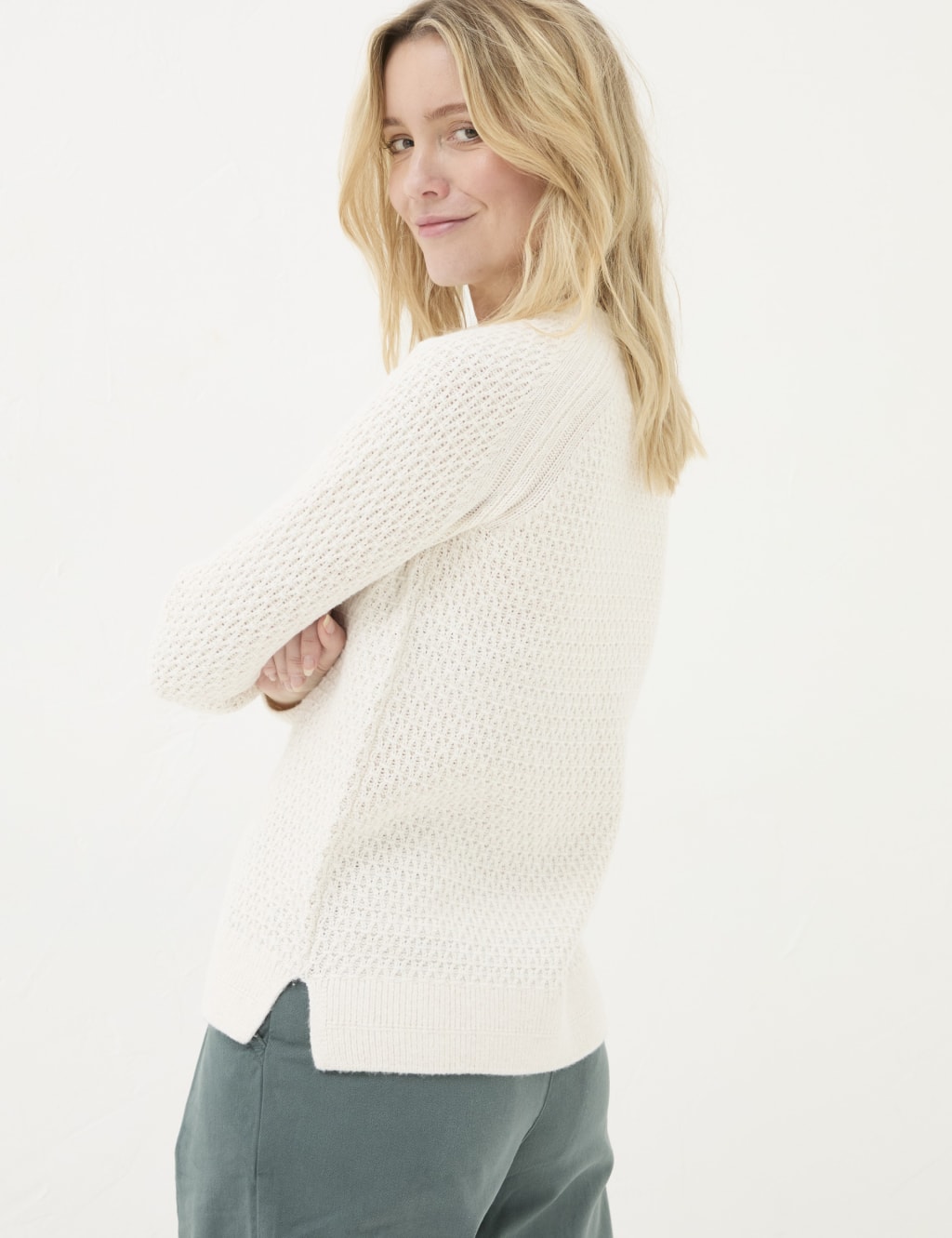 Textured Crew Neck Jumper 3 of 4