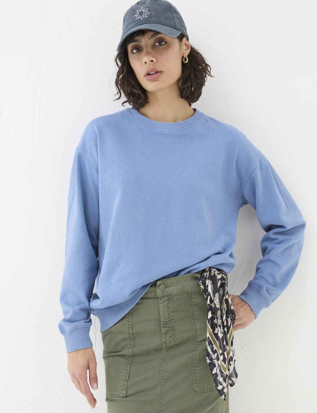 Pure Cotton Crew Neck Sweatshirt 1 of 4