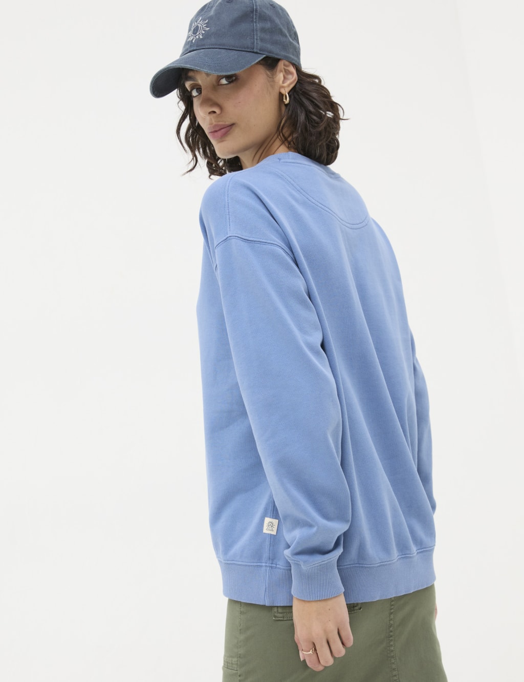 Pure Cotton Crew Neck Sweatshirt 3 of 4