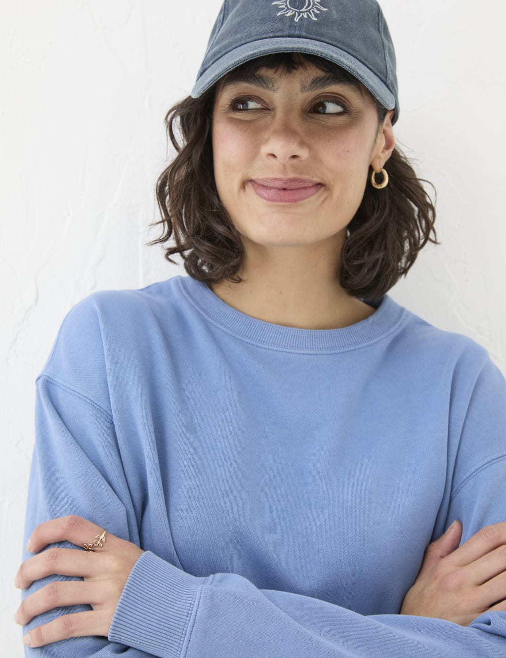 Pure Cotton Crew Neck Sweatshirt 4 of 4