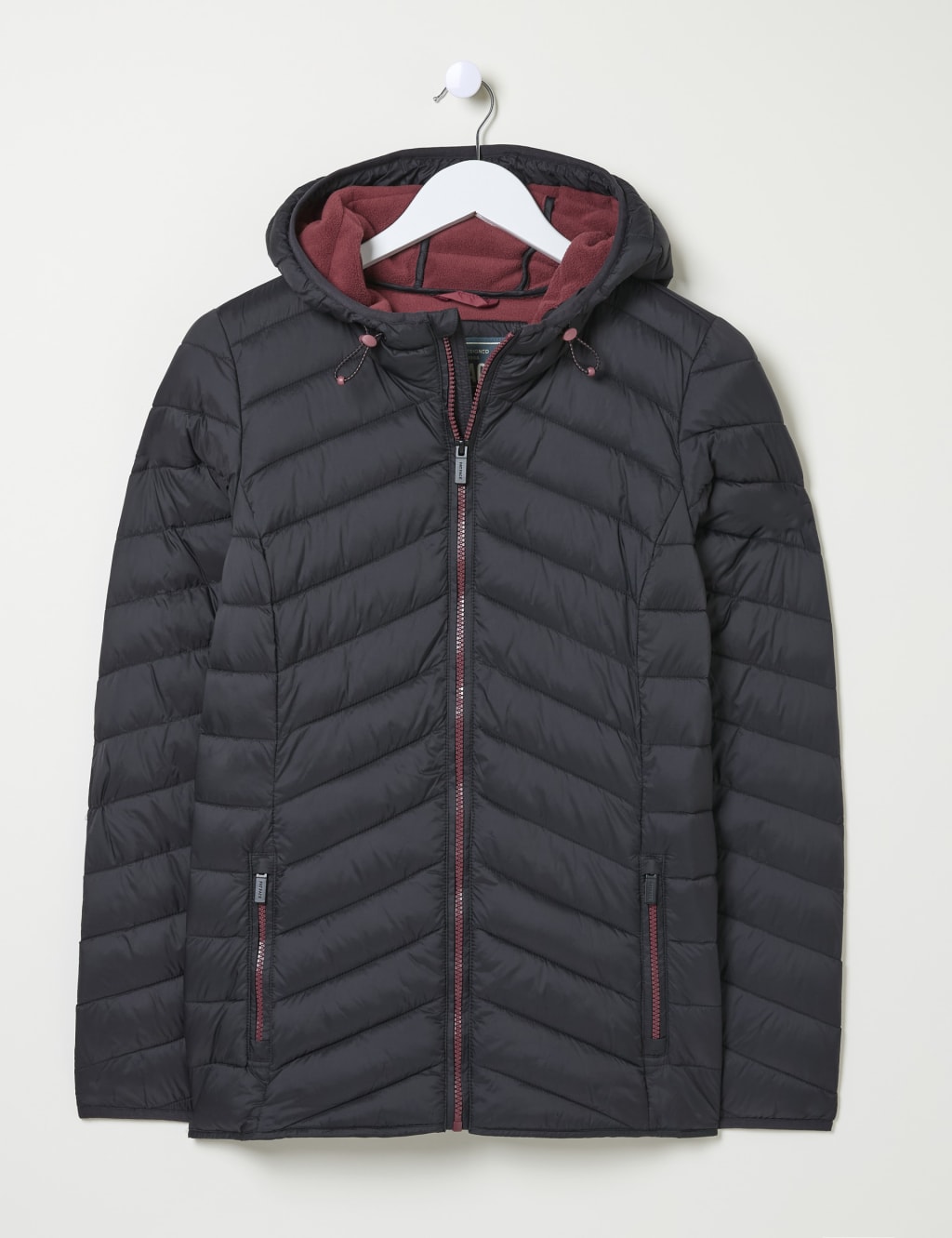 Lightweight Hooded Short Puffer Jacket FatFace M S