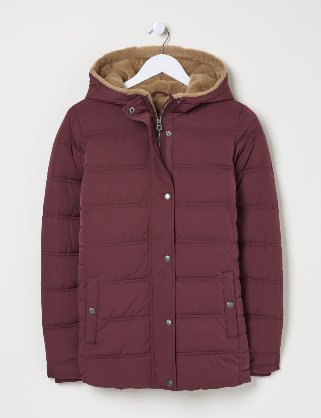 Faux Fur Lined Short Puffer Coat FatFace M S