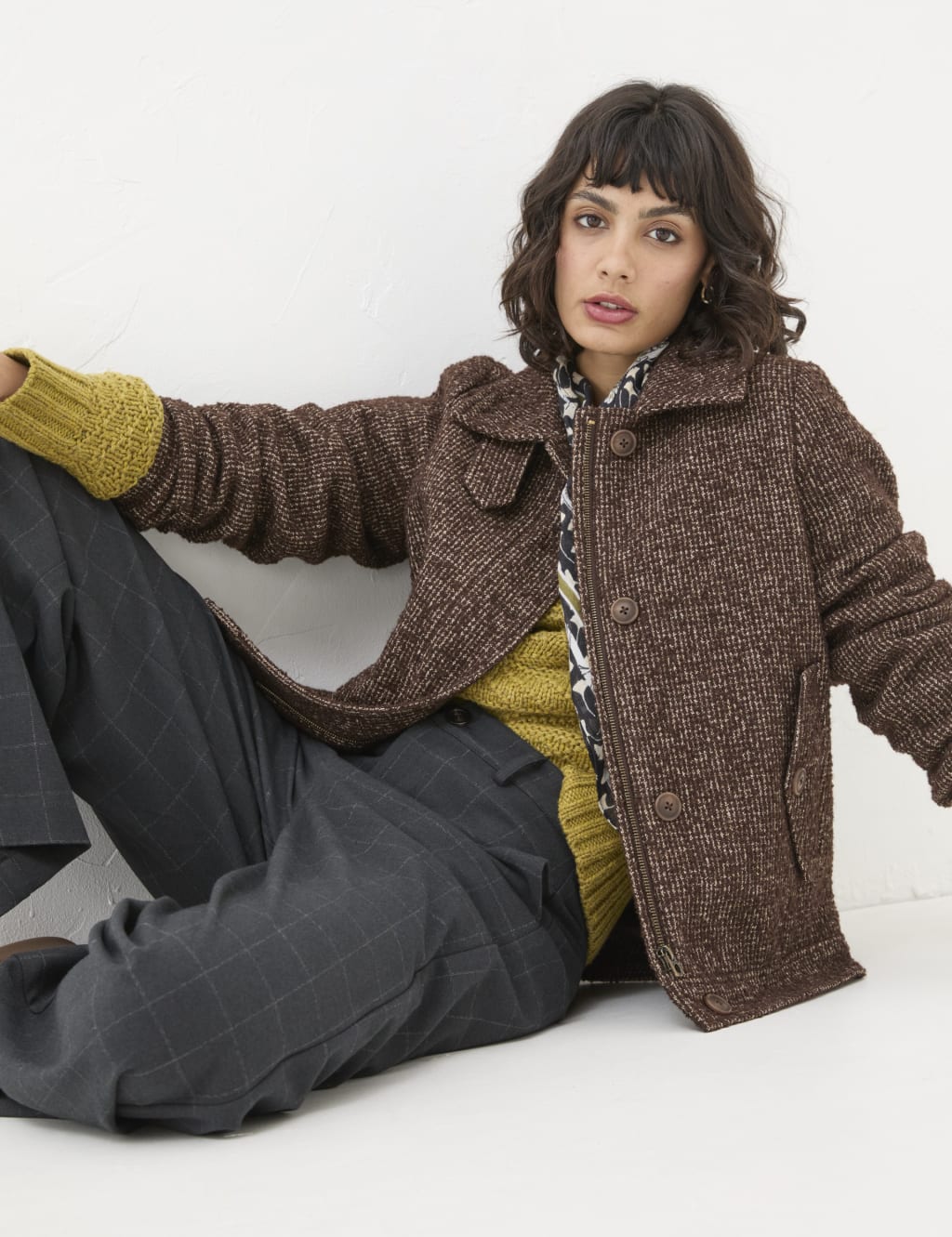 [soerte]WOOL BLEND SWITCHING BLOUSONサイズ3 soerte（ソエルテ）の「WOOL BLEND SWITCHING BLOUSON/ウール