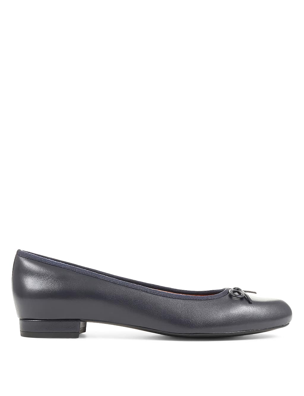 Leather Flat Ballet Pumps 1 of 7