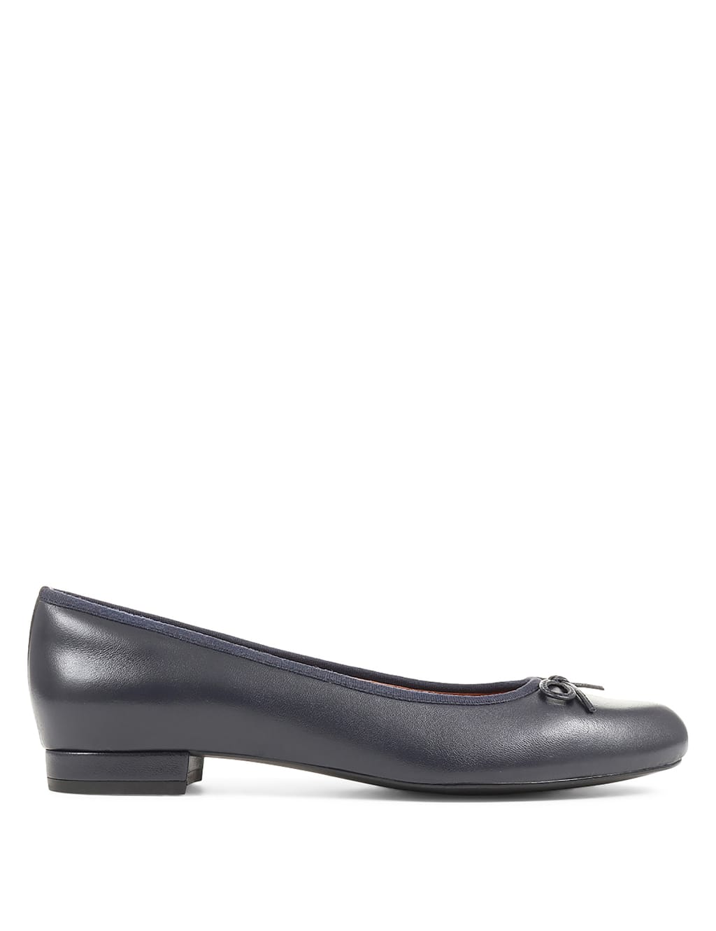 Leather Flat Ballet Pumps 6 of 7