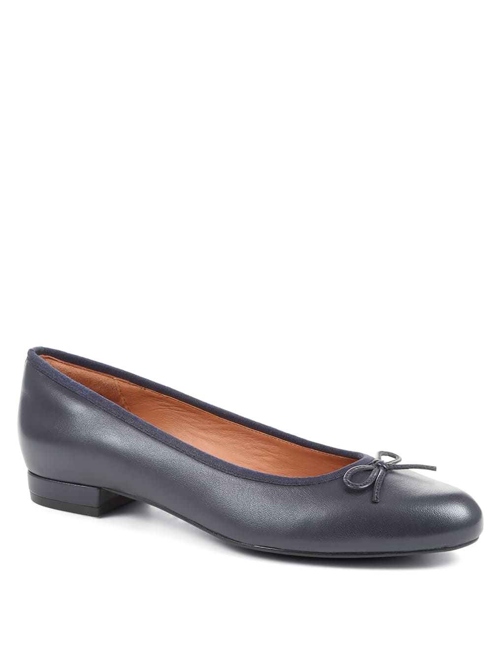Leather Flat Ballet Pumps 2 of 7