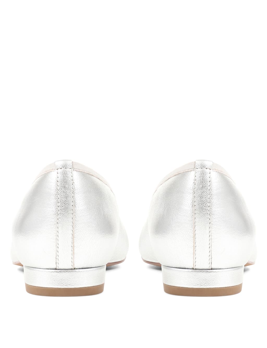 Leather Flat Ballet Pumps 5 of 7