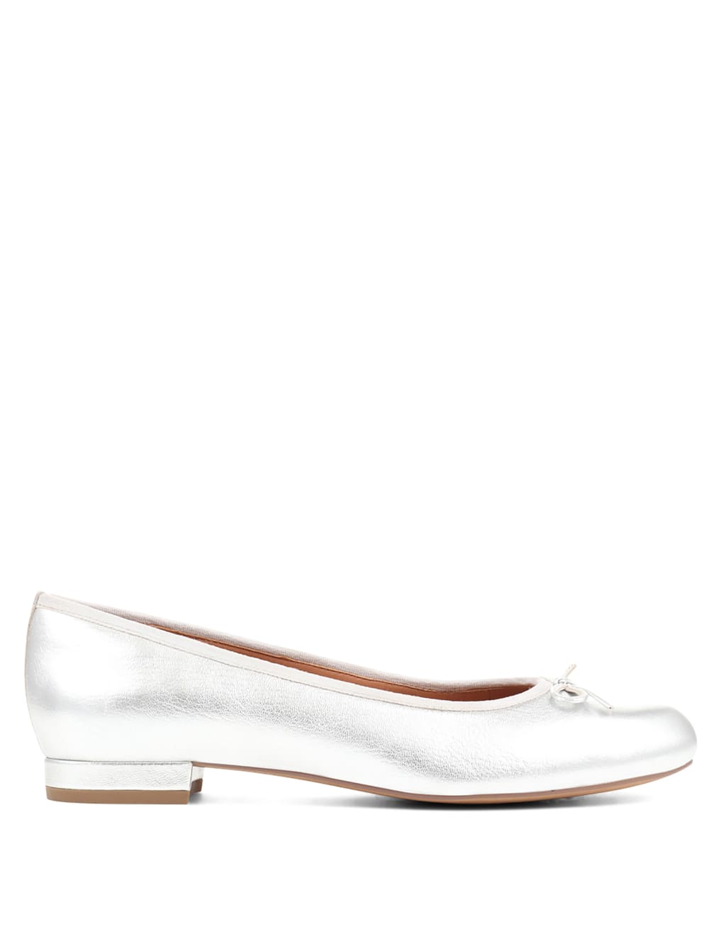Leather Flat Ballet Pumps 6 of 7