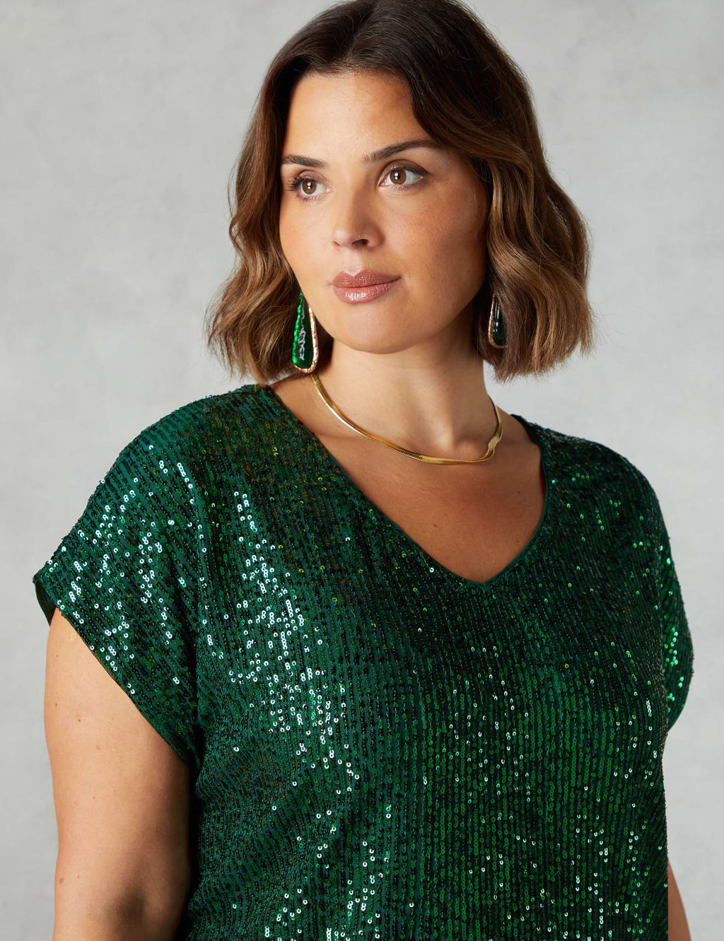 Sequined Tunic Dress