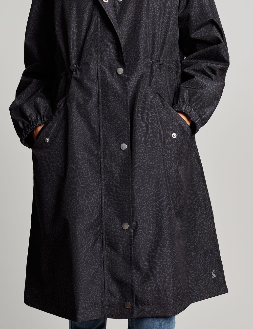 Waterproof Leopard Print Longline Raincoat 6 of 8
