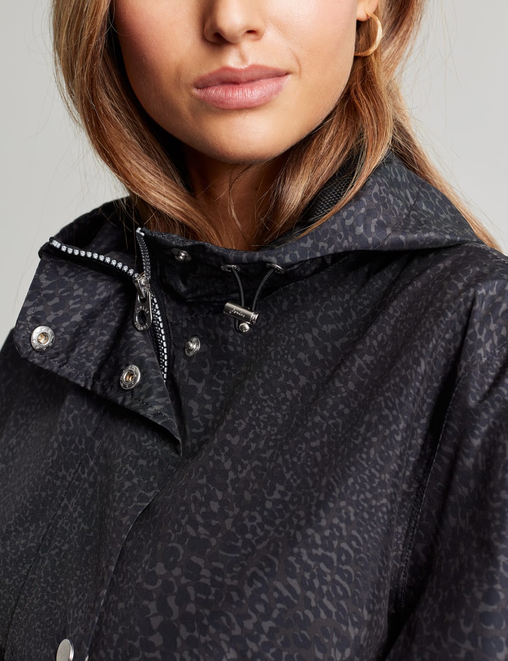Waterproof Leopard Print Longline Raincoat