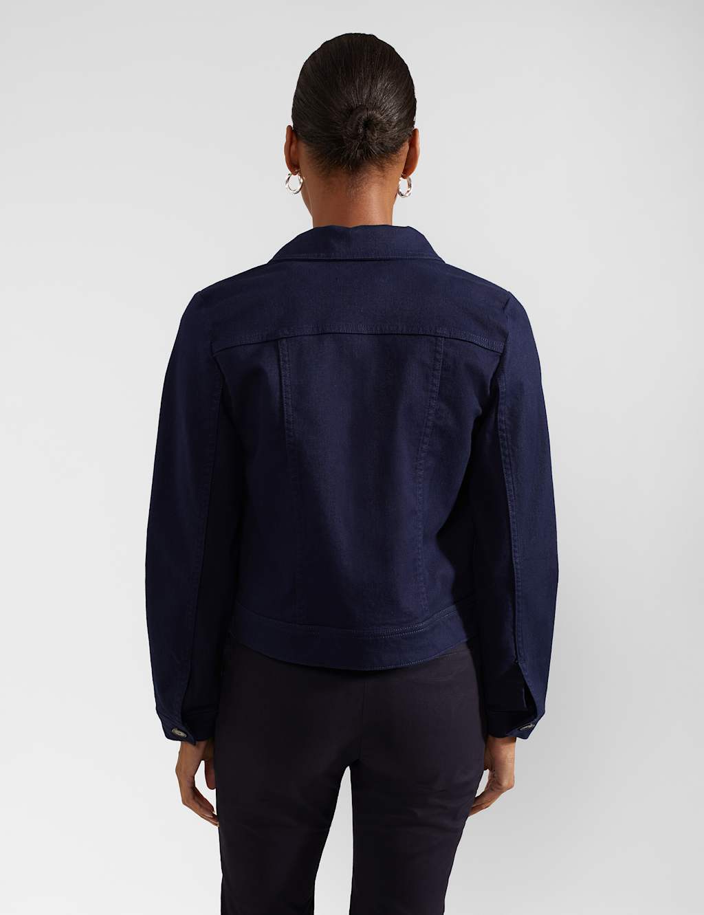 Cotton Rich Denim Cropped Jacket 4 of 8