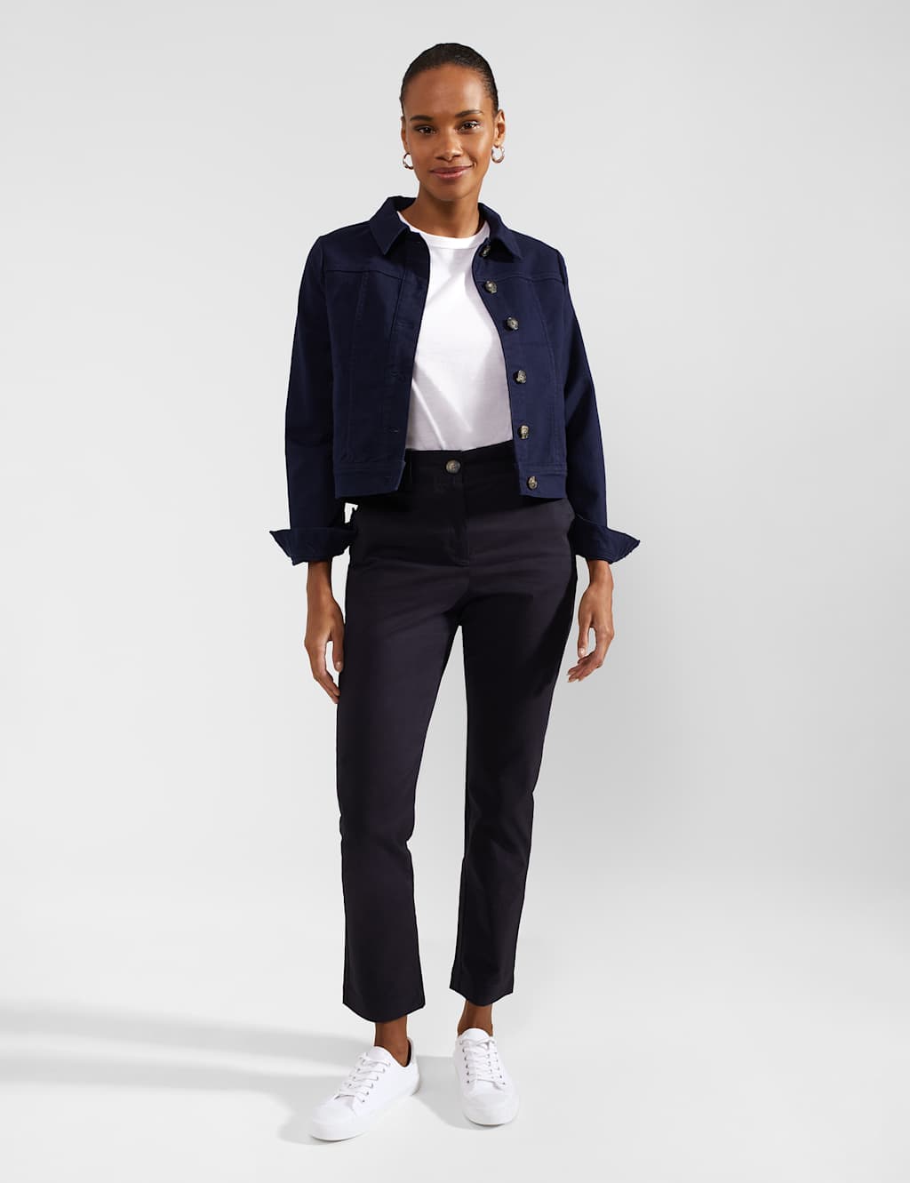 Cotton Rich Denim Cropped Jacket 6 of 8