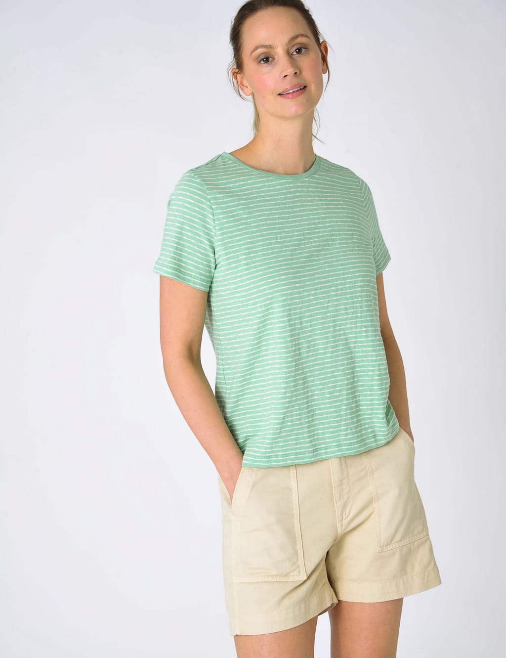 Pure Cotton Striped T-Shirt 1 of 5