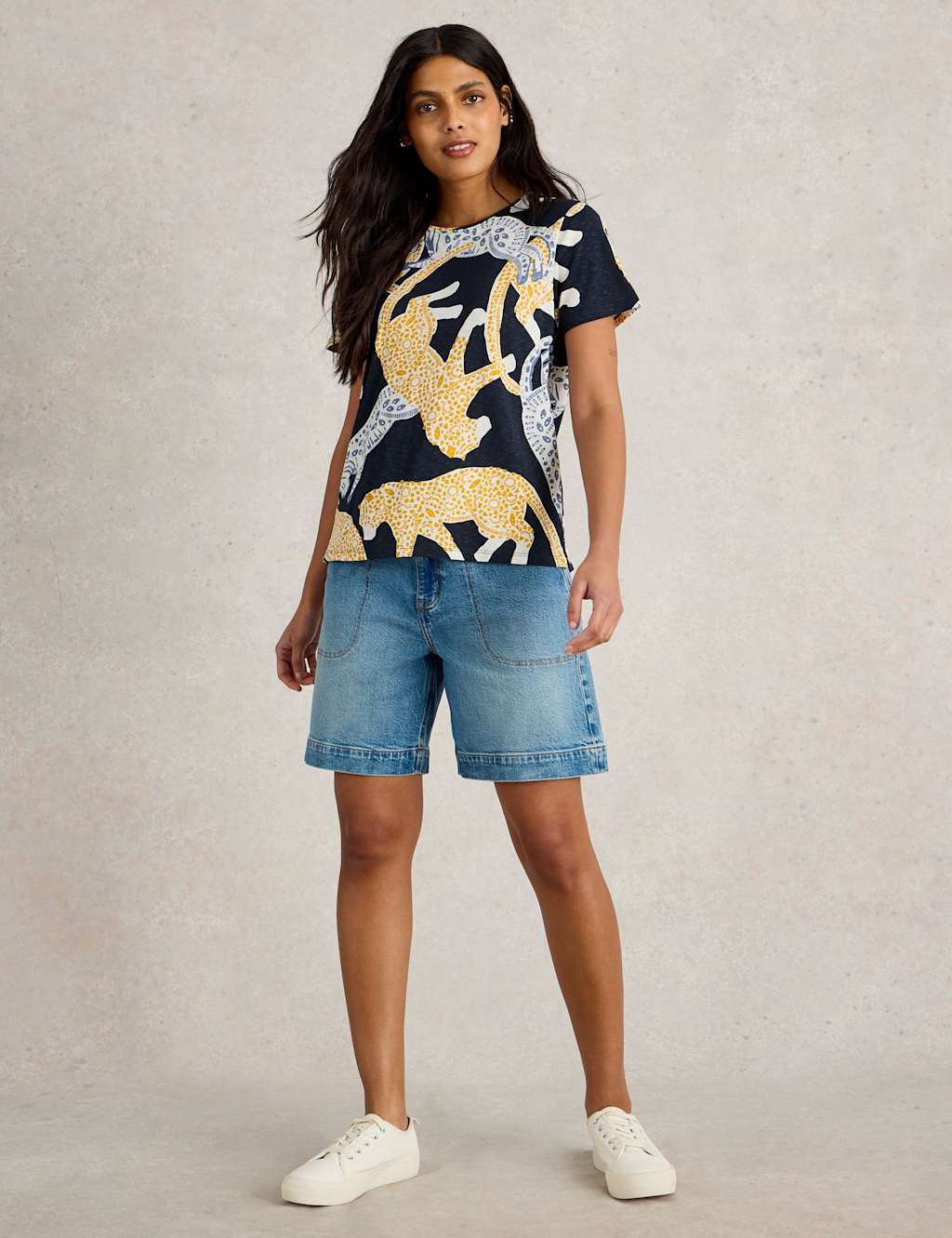 Pure Cotton Animal Print T-Shirt 3 of 6